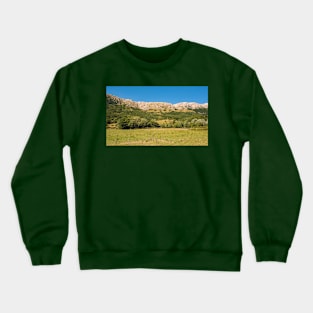 Landscape Near Jurandvor in Krk, Croatia Crewneck Sweatshirt